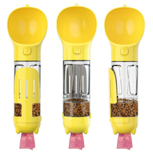 300 500ml Portable Multifunction Dog Water Bottle Food Feeder For Big Dogs 3 In 1 Poop Dispenser Puppy Pet Travel Drinking Bowls